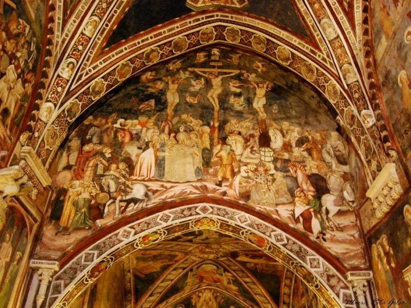 Monastero di San Benedetto: particolare affreschi